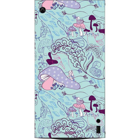 Disney Alice in Wonderland (animated) Mushrooms Print Pattern XBox Series X Digital Edition Console Skin